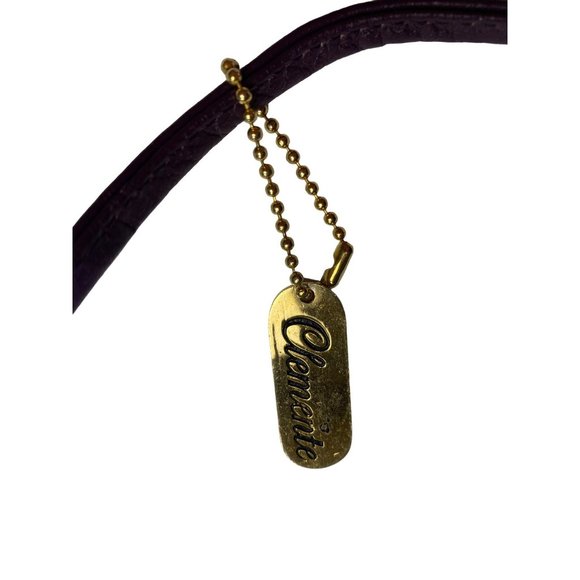 CLEMENTE SNAKE SKIN Dark Purple CLUTCH ZIP CLOSE PURSE VINTAGE 11X7 - Picture 3 of 8